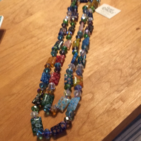 Millefiori glass bead necklace Sweet Romance NEW - Picture 6 of 7